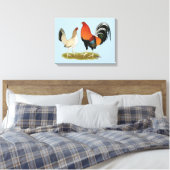 Gamefowl Wheatens Leinwanddruck (Insitu (Schlafzimmer))