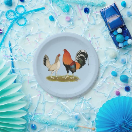 Gamefowl Wheatens Pappteller (Party)