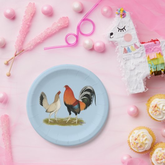 Gamefowl Wheatens Pappteller (Party)