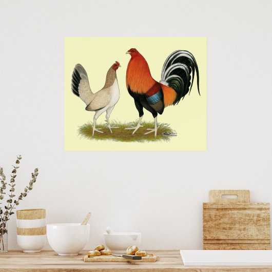 Gamefowl Wheatens Poster (Küche)