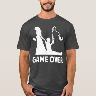 GameOver Bride Groom Wedding Bachelor Bachelorette T-Shirt
