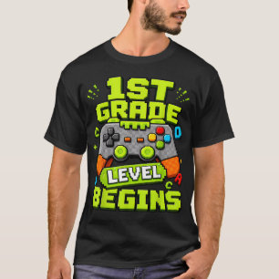 Gamer 1. Klasse Einschulung Erster Schultag T-Shirt