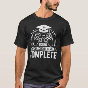 Gamer 2025 High School Abschluss T-Shirt