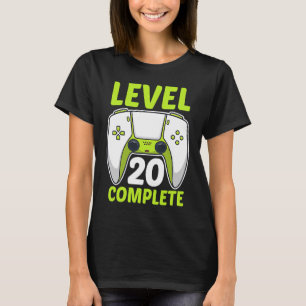 Gamer 20. Geburtstag 20 Jahre alter Tag Level 20 C T-Shirt