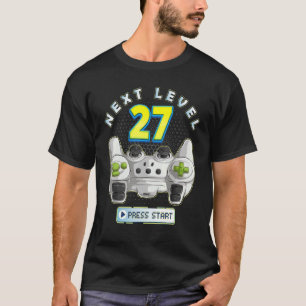Gamer 27. Geburtstag Nächster Level 27 Game Contro T-Shirt