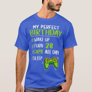 Gamer 28. Geburtstag Gaming 28 Jahre alt Perfect T-Shirt
