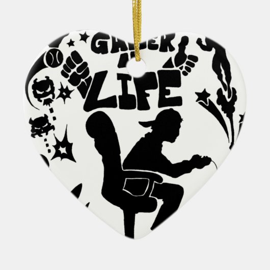 Gamer 4 Life Keramikornament (Vorne)