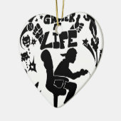Gamer 4 Life Keramikornament (Links)