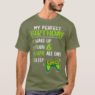 Gamer 6. Geburtstag Gaming 6 Jahre alt Perfekt T-Shirt