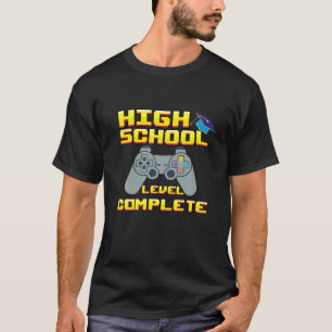 Gamer Abschluss High School Vollbildvideo T-Shirt