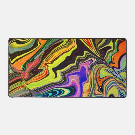 Gamer Abstrakt Playful Retro Wave Moderne Schreibtischunterlage (Vorderseite)