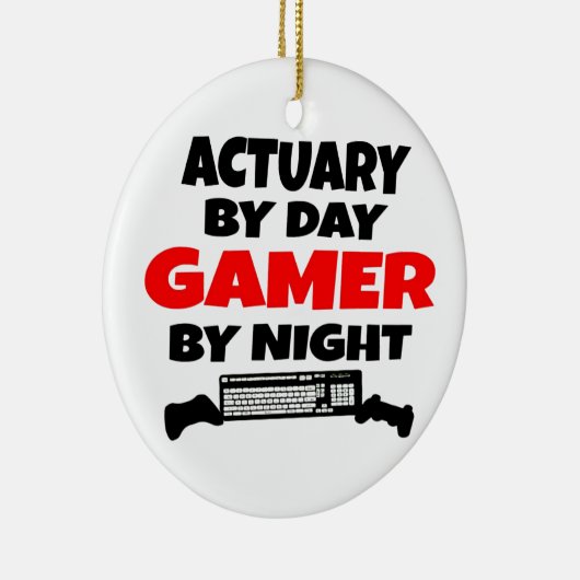 Gamer Actuary Keramik Ornament (Rechts)
