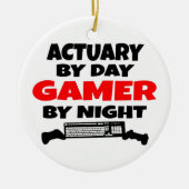 Gamer Actuary Keramik Ornament (Vorne)