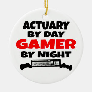 Gamer Actuary Keramik Ornament