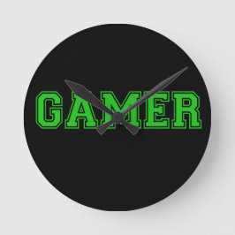 Gamer am meisten gewollt runde wanduhr