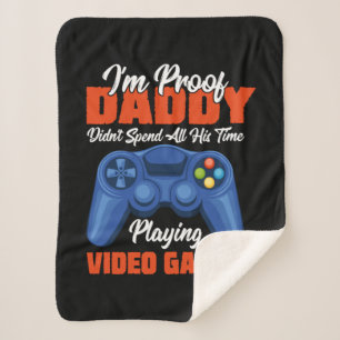 Gamer Art all my Daddy Time Play Video Games Sherpadecke