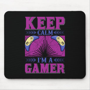 Gamer Art Behielt Calm I Bin Gamer Mousepad