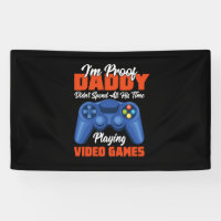 Gamer Art Daddy Time Playing Video Games