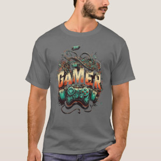 Gamer-Ästhetik Videospiele Gaming Jungen einmal vi T-Shirt
