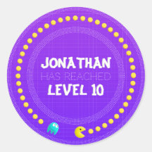 Gamer-Aufkleber für Geburtstagsspiel