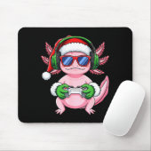 Gamer Axolotl Christmas Shirt Funny Video Game San Mousepad (Mit Mouse)
