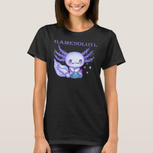 Gamer Axolotl Niedlicher Axolotl Gaming Video Game T-Shirt