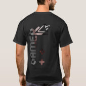 GAMER Back Print T - Shirt Trend Abstrakt Power (Rückseite)