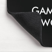 Gamer bei der Arbeit Mousepad (Ecke)