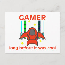Gamer, bevor es war Cool Retro-Stil Postkarte