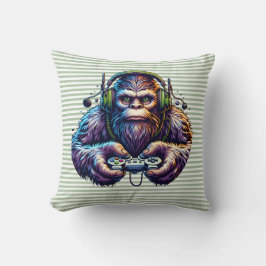 Gamer Bigfoot Pillow Fun Gaming den Kissen