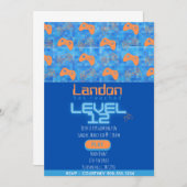 Gamer Birthday Einladung (Vorne/Hinten)