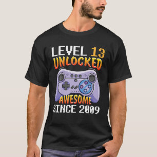 Gamer Birthday Level 13 Yrs Old Unlock Phantastisc T-Shirt