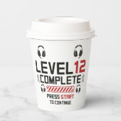 Gamer Birthday oder Abschluss Pappbecher (Rückseite)