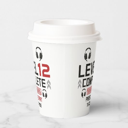 Gamer Birthday oder Abschluss Pappbecher (Rechts)