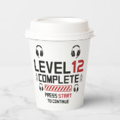 Gamer Birthday oder Abschluss Pappbecher (Vorderseite)