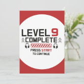 Gamer Birthday Zwei-seitige Einladung (Stehend Vorderseite)