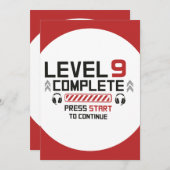 Gamer Birthday Zwei-seitige Einladung (Vorne/Hinten)