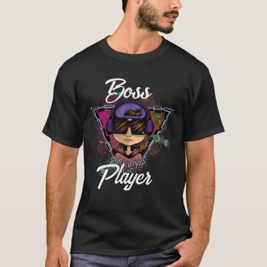 Gamer Boy - Boss Player T-Shirt (Vorderseite)