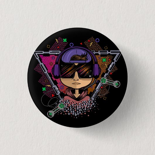 Gamer Boy Button (Vorderseite)