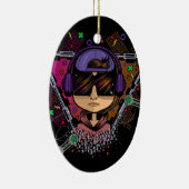 Gamer Boy Keramik Ornament (Rechts)