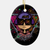 Gamer Boy Keramik Ornament (Hinten)
