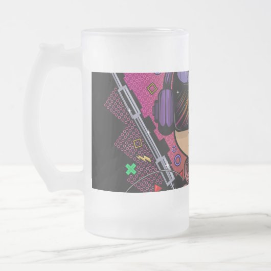 Gamer Boy Mattglas Bierglas (Links)