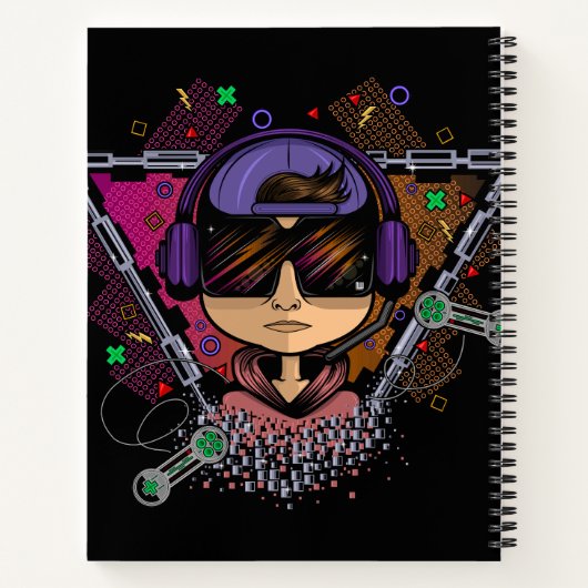 Gamer Boy Notizblock (Rückseite)