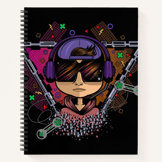 Gamer Boy Notizblock (Vorderseite)