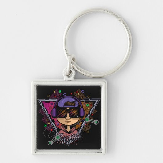 Gamer Boy Schlüsselanhänger (Vorne)