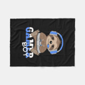Gamer Boy Sloth Gaming Sloths Video Game Men Boys Fleecedecke (Vorderseite (Horizontal))
