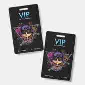 Gamer Boy VIP Access Pass Abzeichen Ausweis (Vorder- & Rückseite)