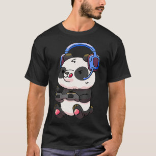 Gamer Boys Gaming Lustiger Panda Geschenke Kinder T-Shirt