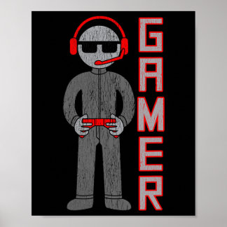 Gamer Boys Gift For The Best Video Game Player. Poster