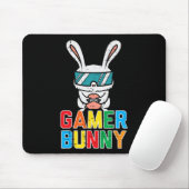 Gamer Bunny Niedlich Easter Video Game Boys Kind Mousepad (Mit Mouse)